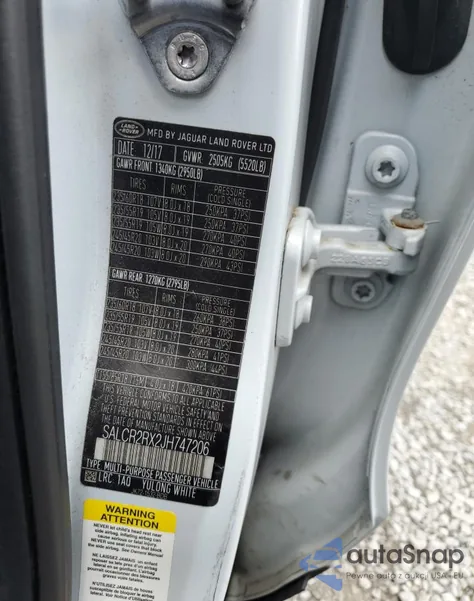 2018 Land Rover Discovery Sport Hse from USA, damaged, VIN SALCR2RX2JH747206